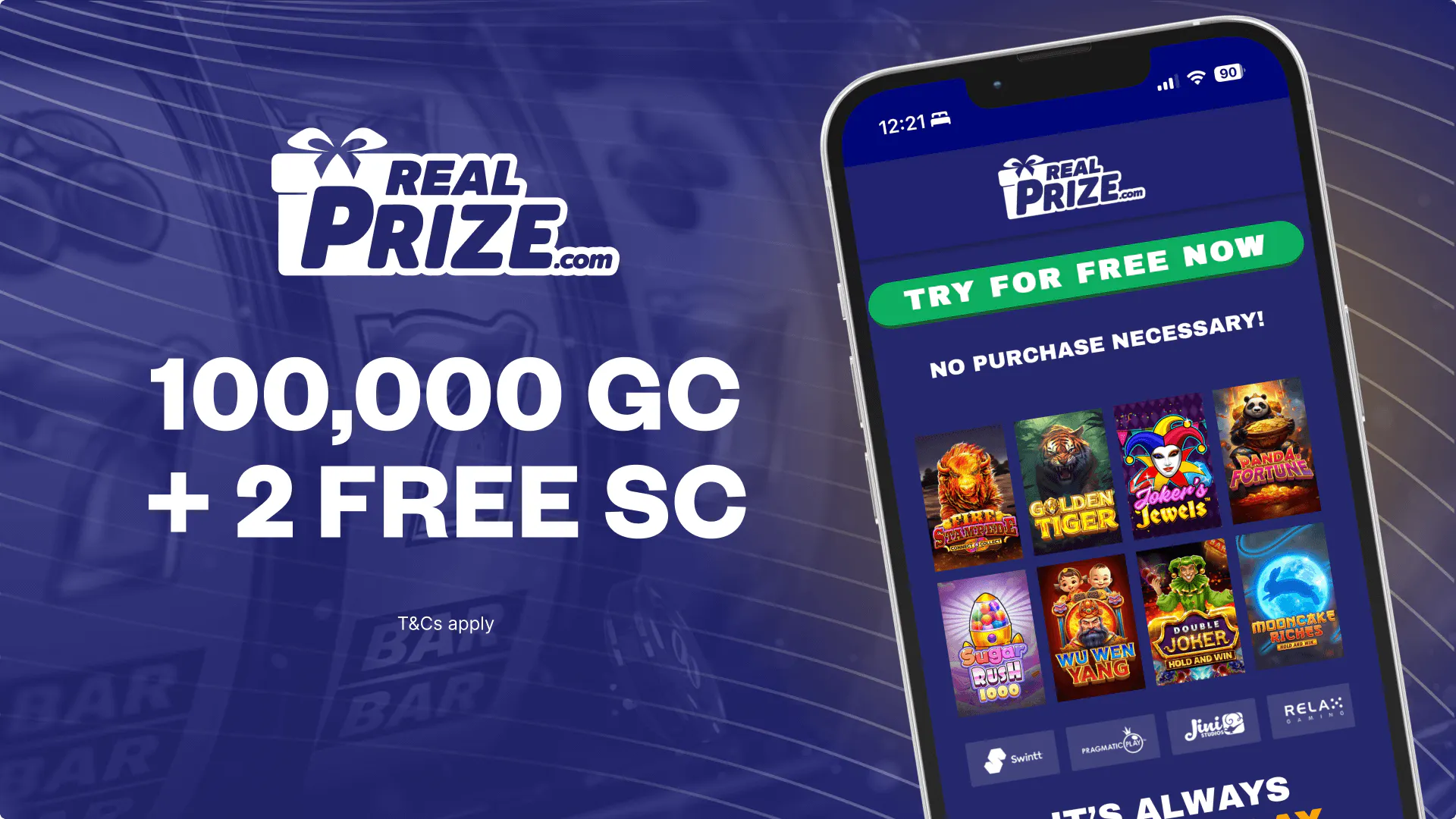 RealPrize no deposit bonus